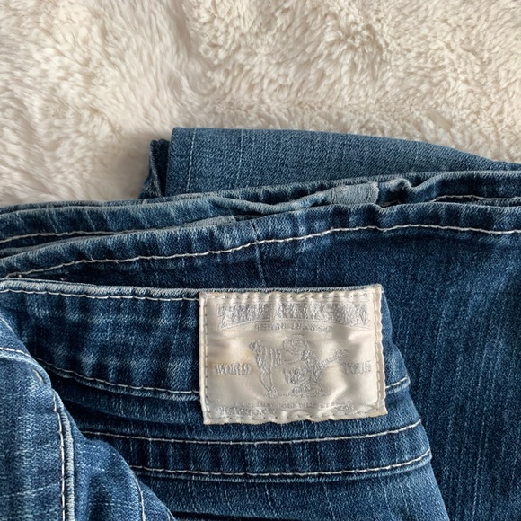 USA | True Religion Joey Jeans | low-cut/flare sz 26 | rare & perfect condition! - Picture 8 of 15